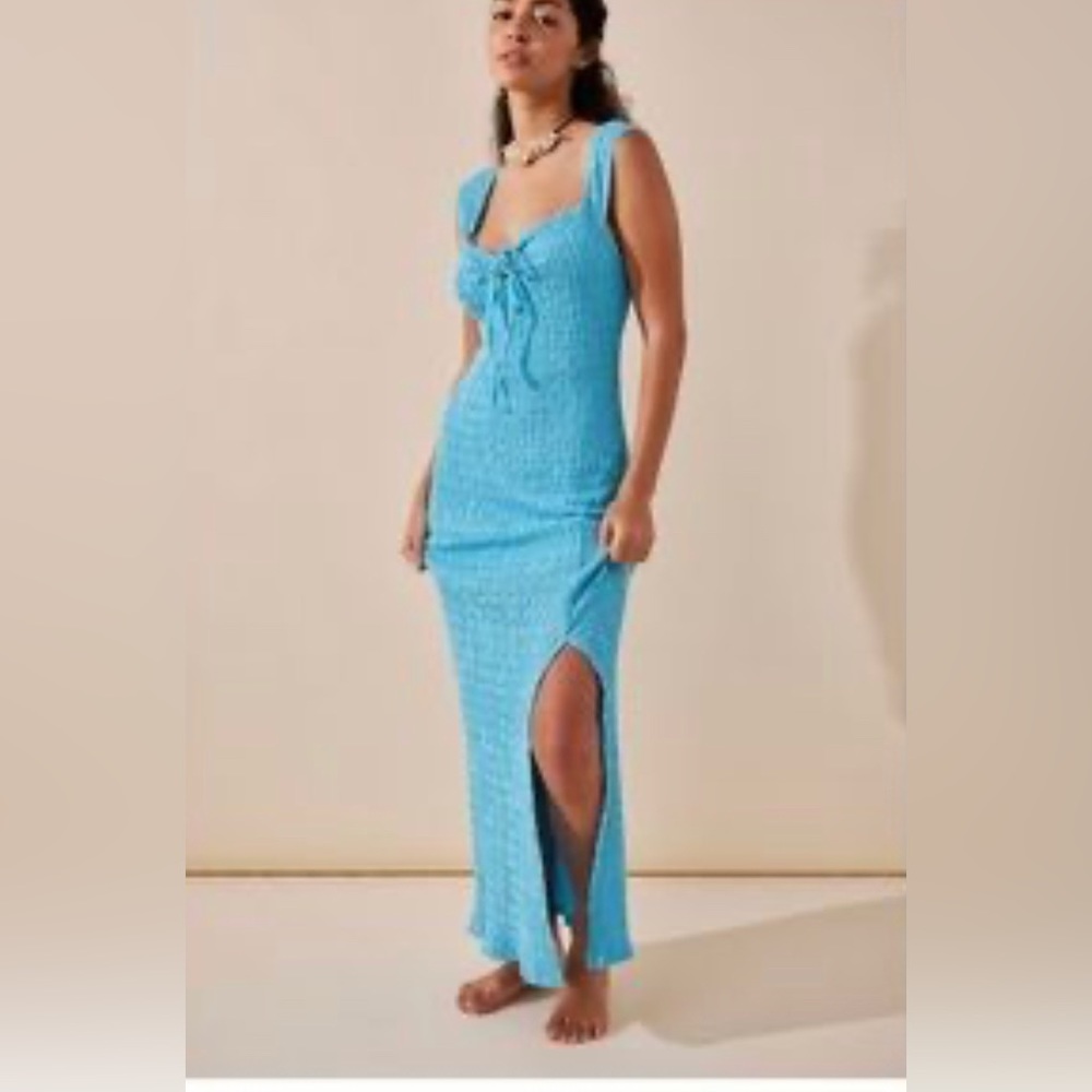 Free people eleni bodycon midi dress NWT